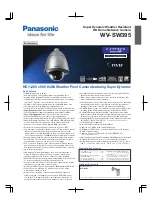 Preview for 1 page of Panasonic WV-SW395 Brochure