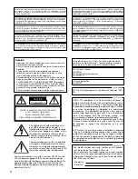 Предварительный просмотр 2 страницы Panasonic WV-SW395 Installation Manual