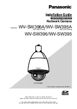 Panasonic WV-SW395A Installation Manual предпросмотр