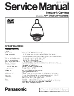 Panasonic WV-SW396 Service Manual preview