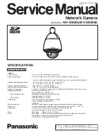 Preview for 1 page of Panasonic WV-SW396 Service Manual