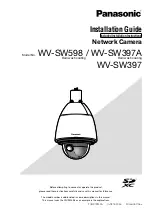 Предварительный просмотр 1 страницы Panasonic WV-SW397 Installation Manual