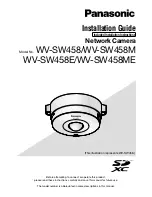 Panasonic WV-SW458 Installation Manual preview