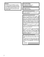 Preview for 2 page of Panasonic WV-SW558 Installation Manual