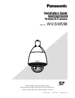 Предварительный просмотр 1 страницы Panasonic WV-SW598 Installation Manual