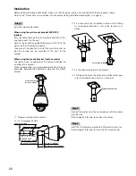 Preview for 22 page of Panasonic WV-SW598 Installation Manual