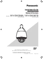 Panasonic WV-SW598A Installation Manual предпросмотр