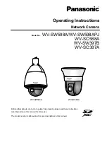 Preview for 1 page of Panasonic WV-SW598APJ Operating Instructions Manual