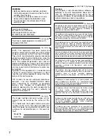 Preview for 2 page of Panasonic WV-TW310L Installation Manual