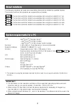 Предварительный просмотр 4 страницы Panasonic WV-U1130 Basic Information