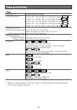 Preview for 9 page of Panasonic WV-U1130 Basic Information