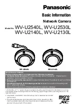 Предварительный просмотр 1 страницы Panasonic WV-U2130L Basic Information