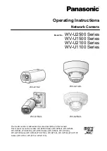 Panasonic WV-U2500 Series Operating Instructions Manual preview