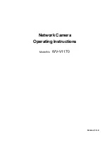 Panasonic WV-V1170 Operating Instructions Manual предпросмотр