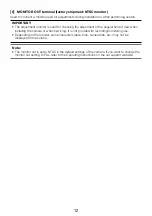 Preview for 12 page of Panasonic WV-X1551LN Basic Information