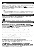 Preview for 4 page of Panasonic WV-X8570N Important Information Manual