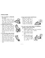 Предварительный просмотр 5 страницы Panasonic WV140 - B & W CAMERA Operating Instructions Manual