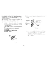 Preview for 12 page of Panasonic WVBL730 - CCTV CAMERA Operating Instructions Manual