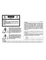 Preview for 2 page of Panasonic WVBL734 - CCTV CAMERA Operating Instructions Manual