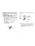 Preview for 14 page of Panasonic WVBLR730 - CCTV Operating Instructions Manual