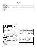 Предварительный просмотр 2 страницы Panasonic WVBM1410 - B/W MONITOR Operating Instructions Manual