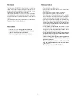 Предварительный просмотр 3 страницы Panasonic WVBM1410 - B/W MONITOR Operating Instructions Manual