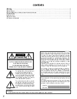 Предварительный просмотр 2 страницы Panasonic WVBM990 - VIDEO MONITOR Operating Instructions Manual