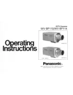 Preview for 1 page of Panasonic WVBP110 - MONITOR Operating Instructions Manual