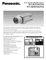 Panasonic WVBP550 - CCTV CAMERA Specifications preview