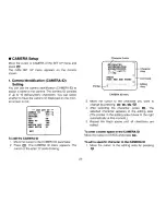 Preview for 25 page of Panasonic WVBPR550 - CCTV Operating Instructions Manual