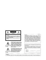 Preview for 2 page of Panasonic WVCF254 - COLOR CAMERA Operating Instructions Manual