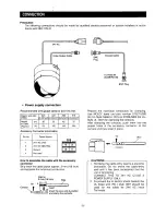 Preview for 7 page of Panasonic WVCF254 - COLOR CAMERA Operating Instructions Manual