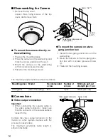 Preview for 12 page of Panasonic WVCF324 - COLOR CAMERA Operating Instructions Manual