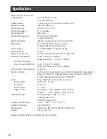 Preview for 16 page of Panasonic WVCF324 - COLOR CAMERA Operating Instructions Manual