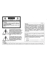 Preview for 2 page of Panasonic WVCL830 - COLOR CAMERA Operating Instructions Manual