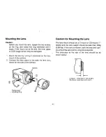 Предварительный просмотр 13 страницы Panasonic WVCL830 - COLOR CAMERA Operating Instructions Manual