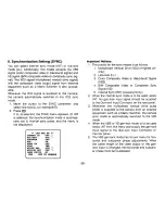 Preview for 28 page of Panasonic WVCL830 - COLOR CAMERA Operating Instructions Manual