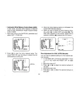 Preview for 34 page of Panasonic WVCL830 - COLOR CAMERA Operating Instructions Manual