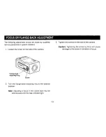 Preview for 13 page of Panasonic WVCL920 - COLOR CAMERA Operating Instructions Manual