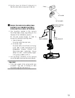 Предварительный просмотр 13 страницы Panasonic WVCL934 - COLOR CCTV CAMERA Operating Instructions Manual