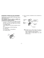 Preview for 13 page of Panasonic WVCLR830 - COLOR CCTV CAMERA Operating Instructions Manual