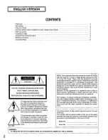 Preview for 2 page of Panasonic WVCM1420 - COLOR MONITOR Operating Instructions Manual