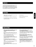 Preview for 3 page of Panasonic WVCM1420 - COLOR MONITOR Operating Instructions Manual