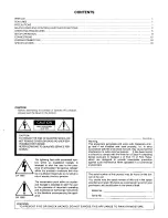 Предварительный просмотр 2 страницы Panasonic WVCM143 - COLOR MONITOR Operating Instructions Manual