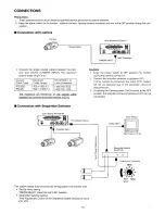 Предварительный просмотр 14 страницы Panasonic WVCM143 - COLOR MONITOR Operating Instructions Manual