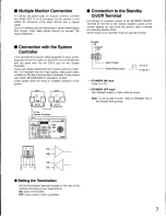 Предварительный просмотр 7 страницы Panasonic WVCM2080 - COLOR MONITOR Operating Instructions Manual