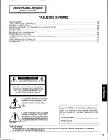 Предварительный просмотр 17 страницы Panasonic WVCM2080 - COLOR MONITOR Operating Instructions Manual