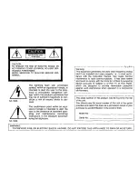 Предварительный просмотр 2 страницы Panasonic WVCP120 - COLOR CCTV CAMERA Operating Instructions Manual