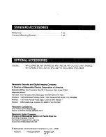 Preview for 20 page of Panasonic WVCP160 - COLOR CCTV CAMERA Operating Instructions Manual