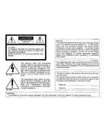 Предварительный просмотр 2 страницы Panasonic WVCP210 - COLOR CAMERA Operating Instructions Manual